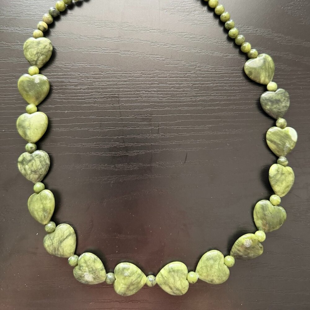Real Jade Heart Necklace